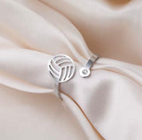 Ring Wasserball silberfarben