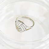 Ring Volleyball gold colored