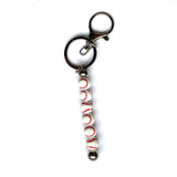 Stainless steel key ring with sports balls