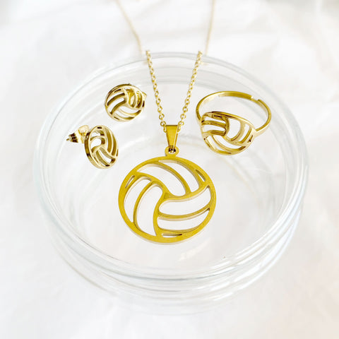 Conjunto de joyas de voleibol (puedes armarlo tú mismo)