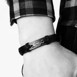  Leather bracelet rugby