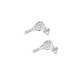 Pendientes de plata Tenis