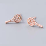 Pendientes de plata Tenis