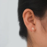 Pendientes de plata Tenis