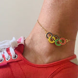 Necklace Colored Olympic Rings