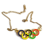 Necklace Colored Olympic Rings