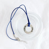Sportketting donkerblauw met sporthanger