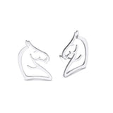 Jewelry set Horse Riding silver colored