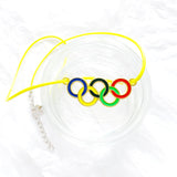 Gekleurd Olympische Ringen Ketting