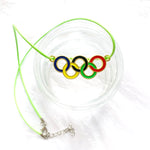 Gekleurde Olympische Ringen Ketting