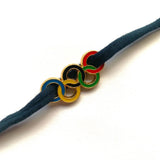 Bracciale Anelli Olimpici Colorati