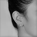 Silver earrings Ballet