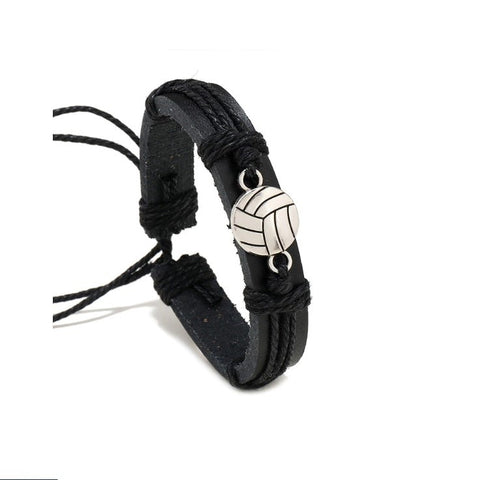 Leather bracelet volleyball