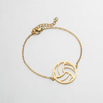 Bracelet Volleyball Gold Colored