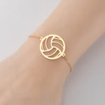 Bracelet Volleyball Gold Colored