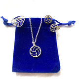 Jewelry set water polo silver colored (3 pieces)