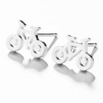 Earrings Cycling silver colored