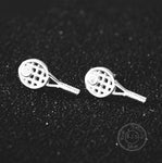 Zilveren oorbellen Tennis