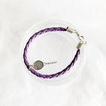 Bracelet Leather Purple