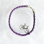 Bracelet Leather Purple