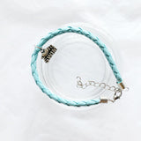 Bracelet Leather Light Blue